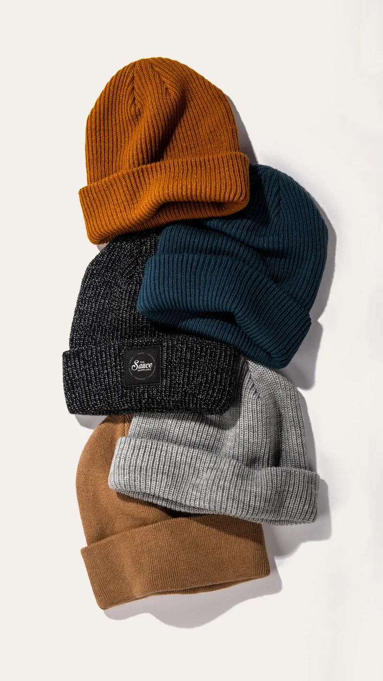 custom organic beanie