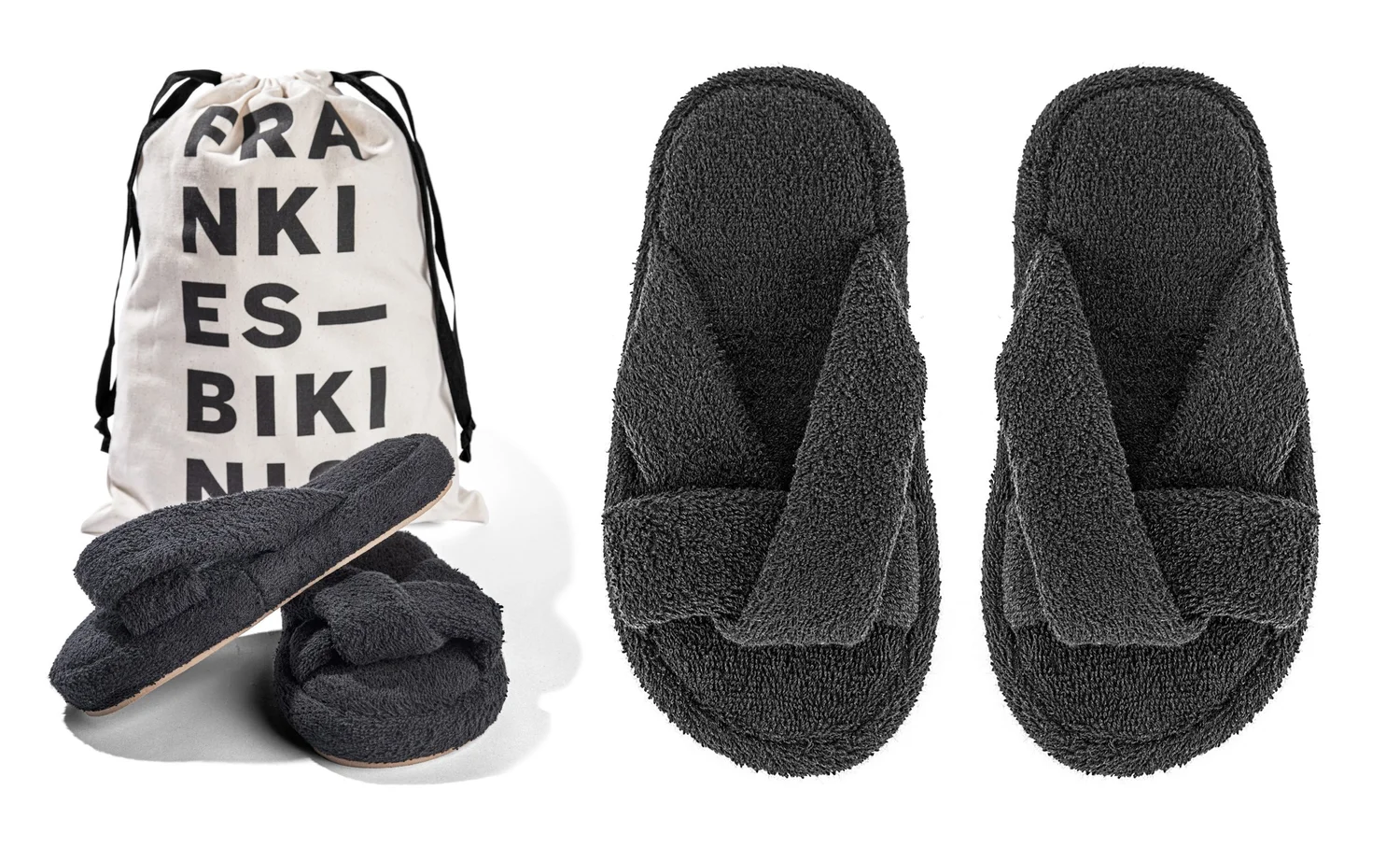 custom terry towelling slides