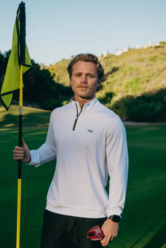 custom quarter zip golf top supplier