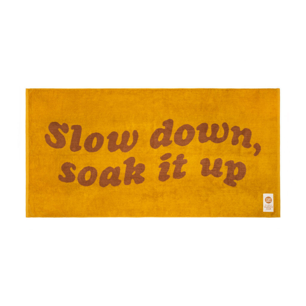 custom organic cotton beach towel