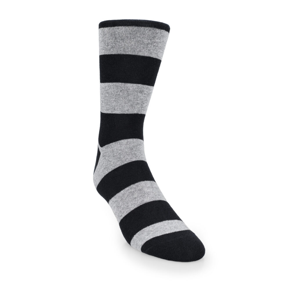custom striped crew socks