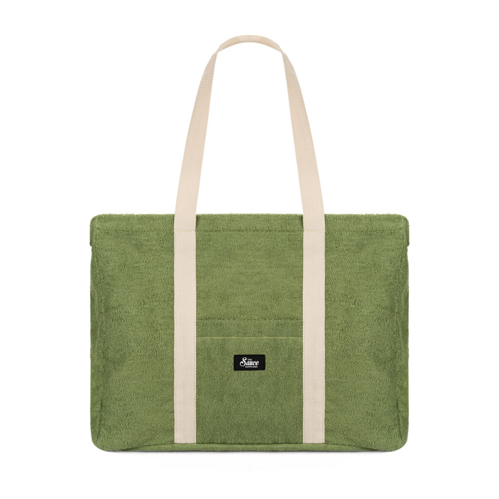 Custom terry towelling tote bag