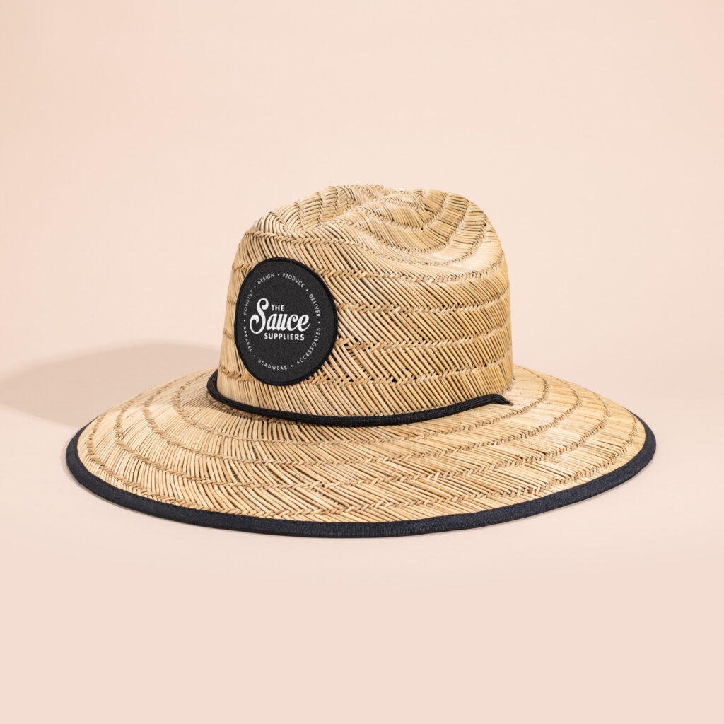 custom straw lifeguard hat