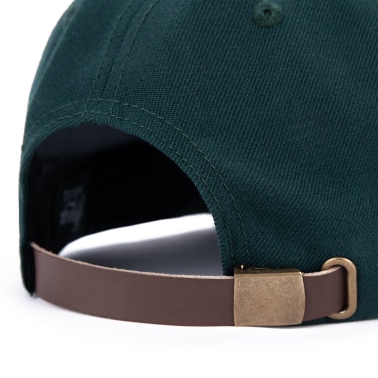custom leather strapback cap