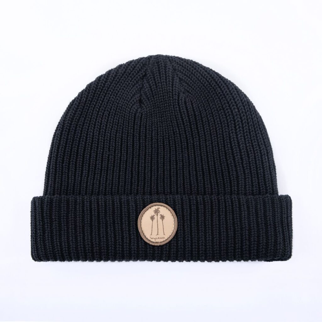 custom rib knit beanie