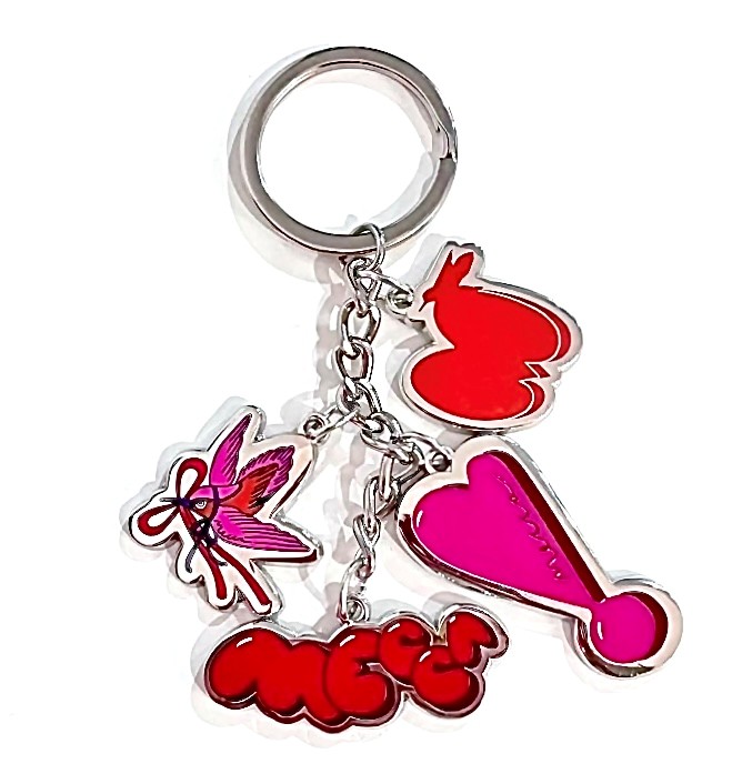 custom metal charm keychain