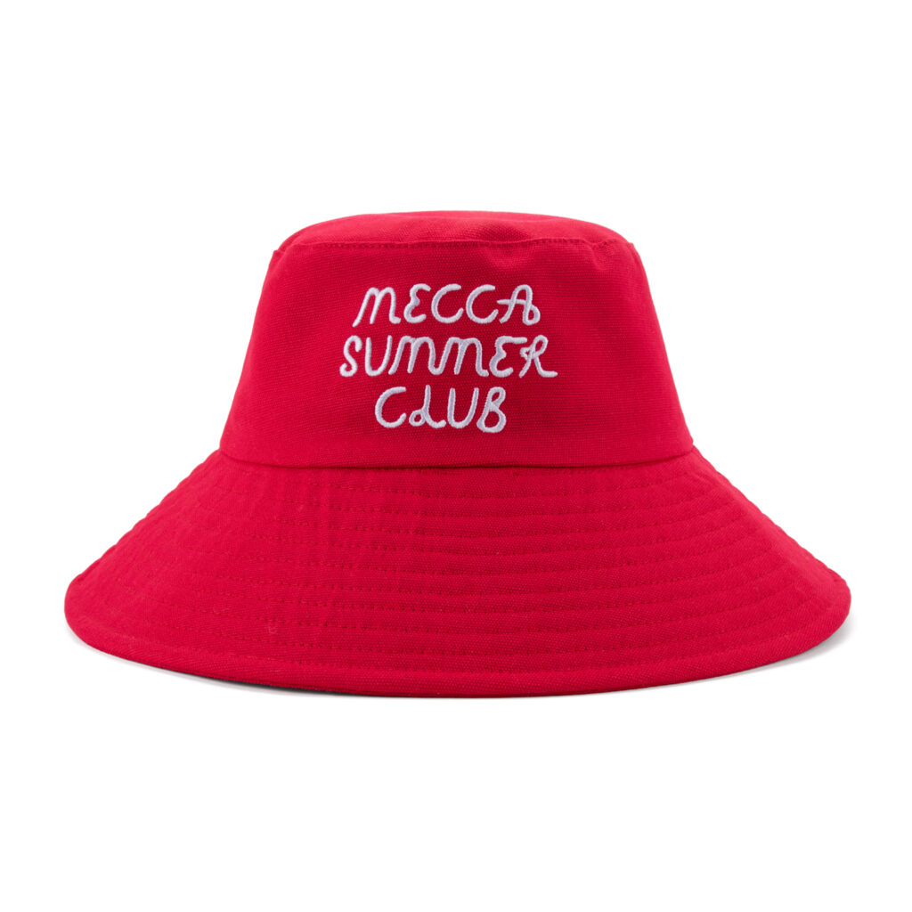 custom wide brim bucket hat