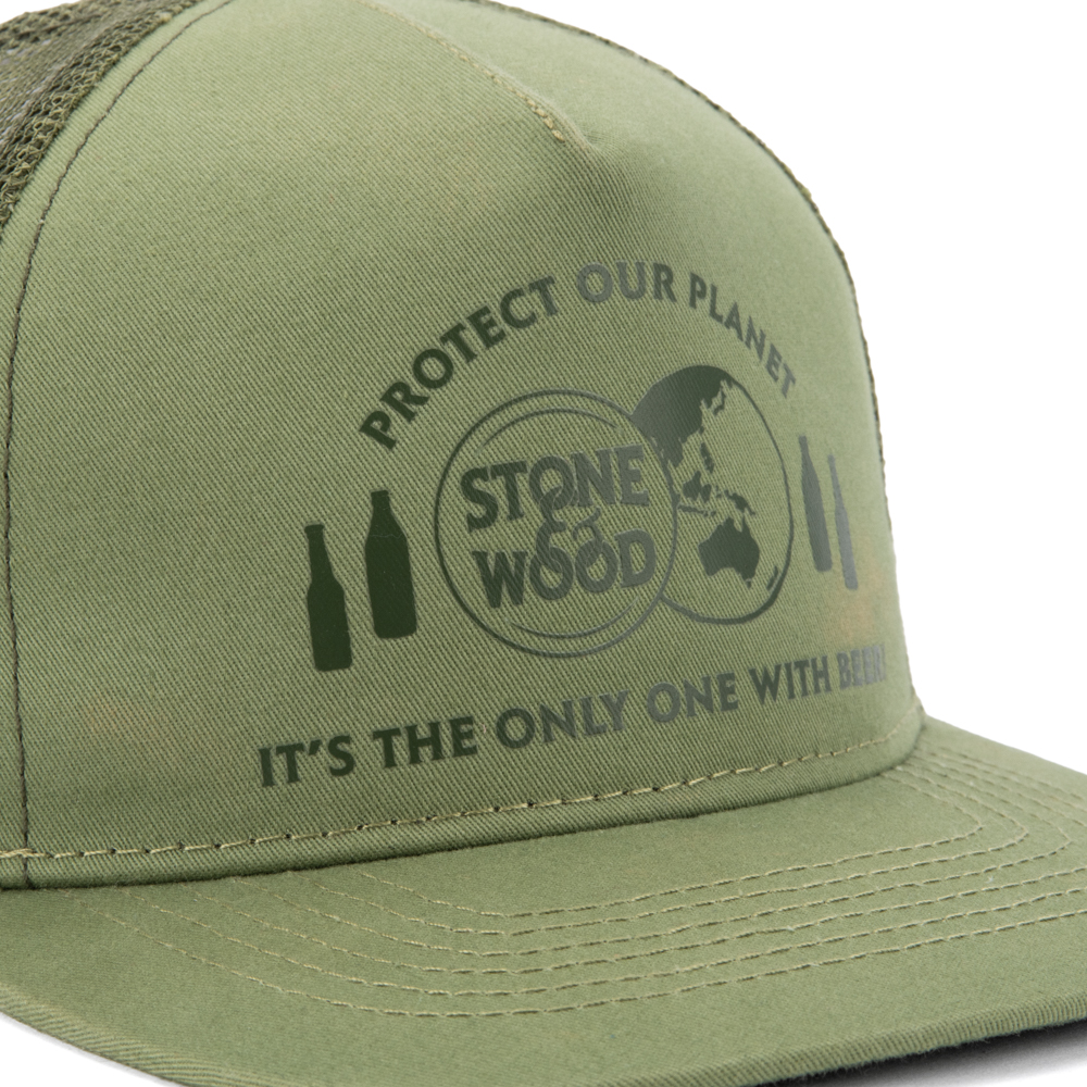 custom organic cotton trucker cap
