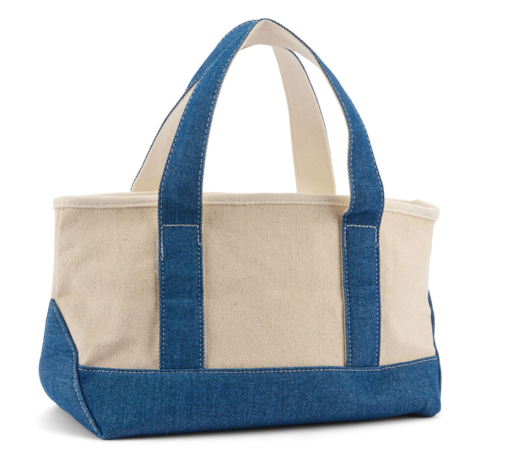 custom denim tote bag