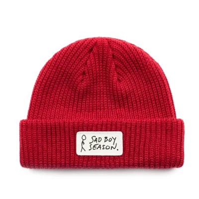 custom organic cotton beanie