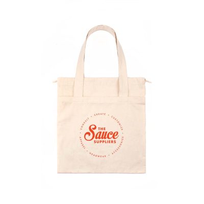 custom drawstring tote bag