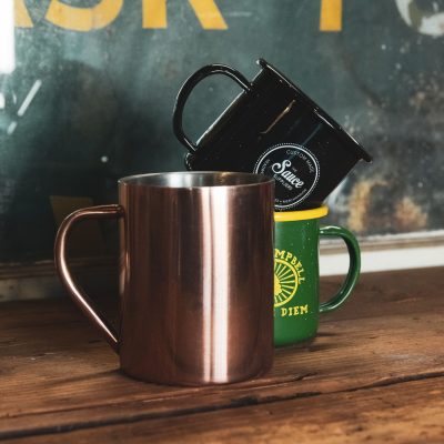 coffee enamel mugs