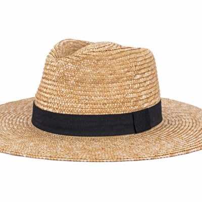 custom straw fedora hat
