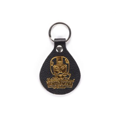 custom branded leather keychain