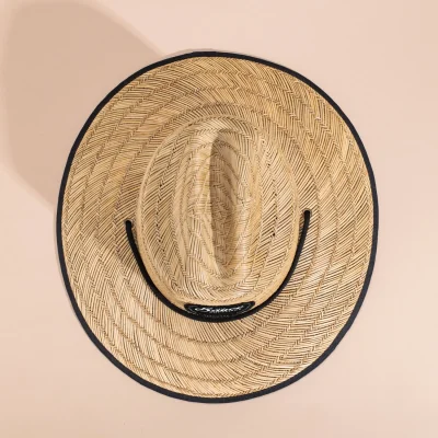custom straw lifeguard hat