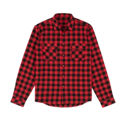 custom flannel long sleeve shirt manufacturer